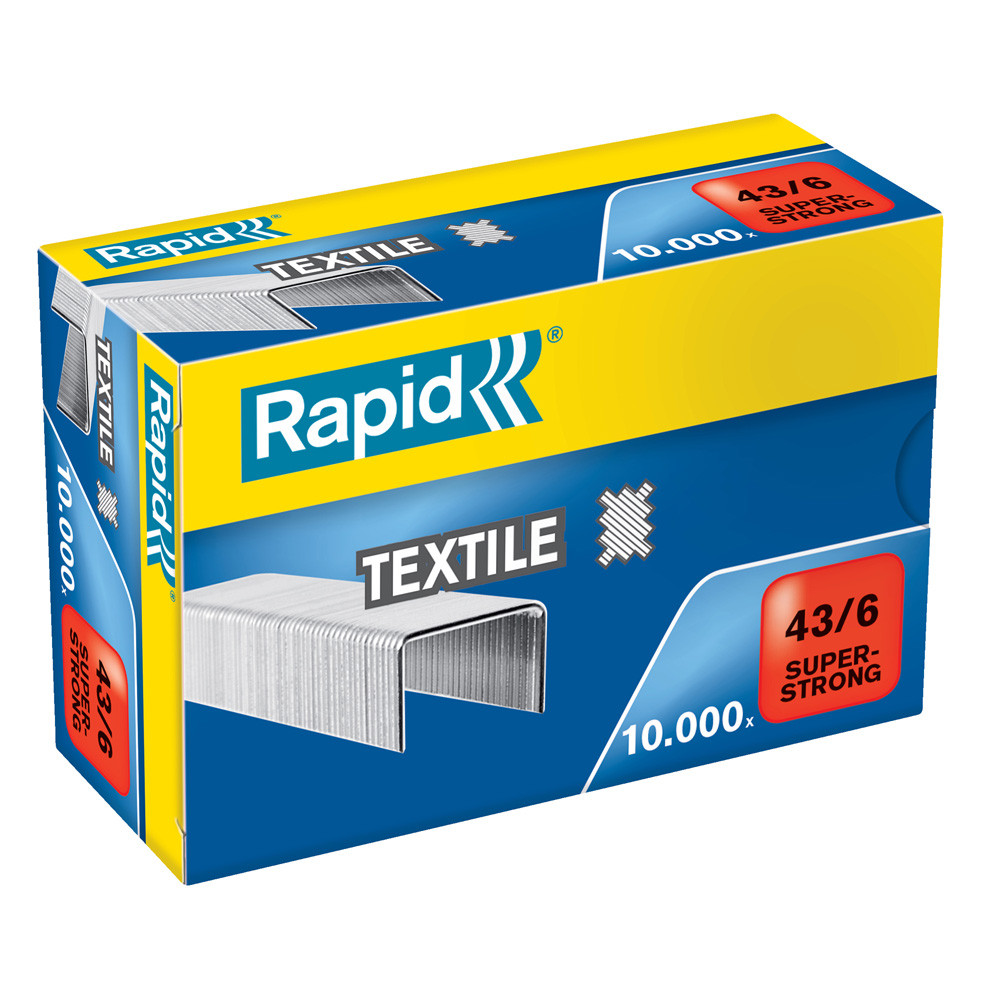 PUNTI METALLICI RAPID 43/6  TEXTILE (CF.10000PZ)