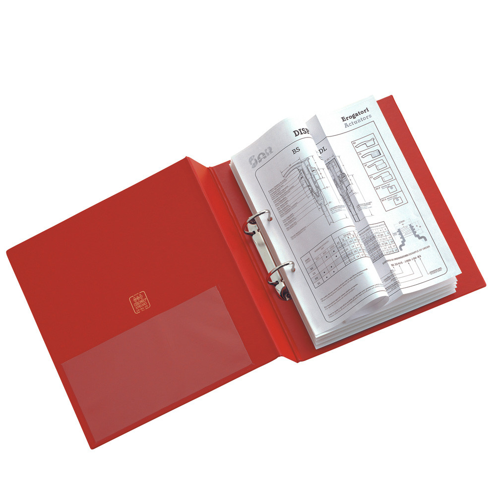 RACCOGLITORE STELVIO D.SO7CM 2ANELLI D 50MM ROSSO