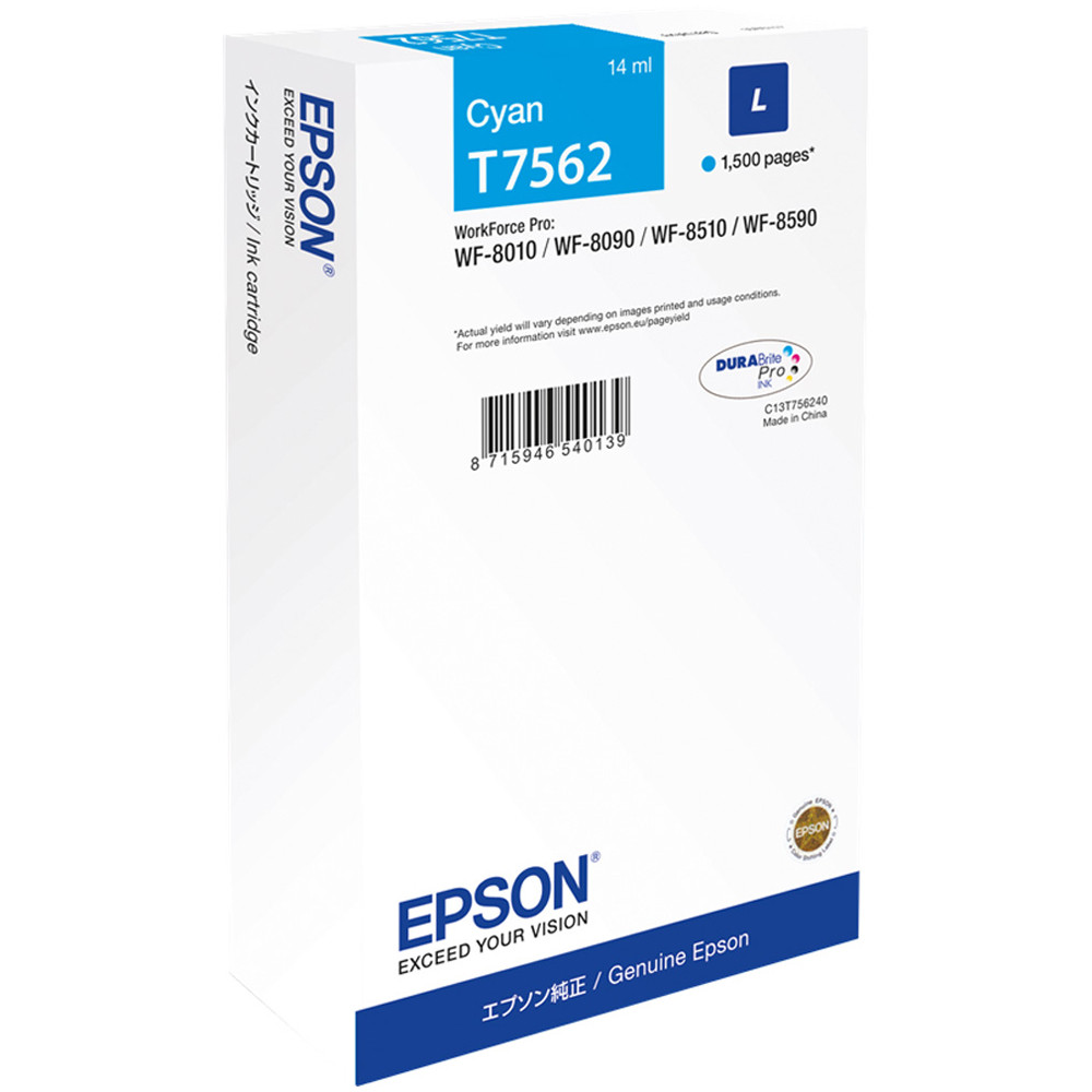 C13T75624N CARTUCCIA CIANO EPSON WF-8090 (1,5K)