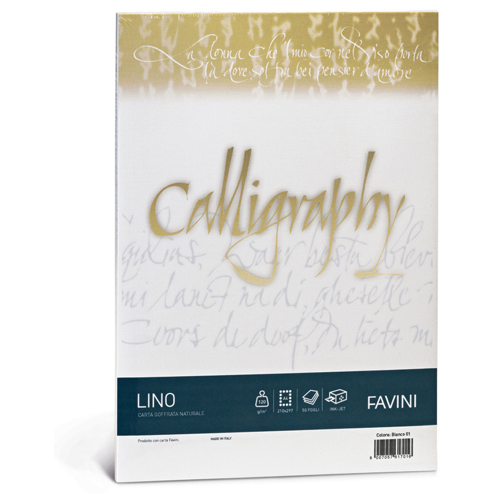 CARTA A4 FAVINI CALLIGRAPHY LINO 120GR (CF.50FF)