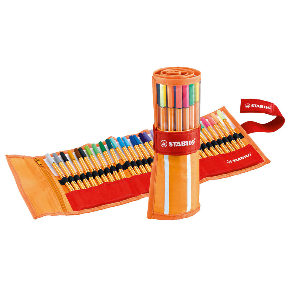 ASTUCCIO IN ROTOLO STABILO POINT 88 CON 25 COLORI