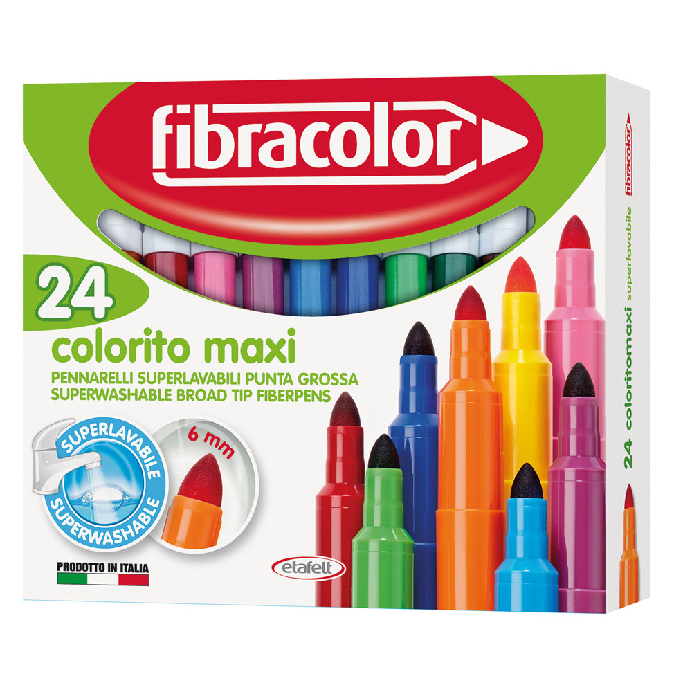 PENNARELLI COLORITO MAXI FIBRACOLOR (CF.24PZ)