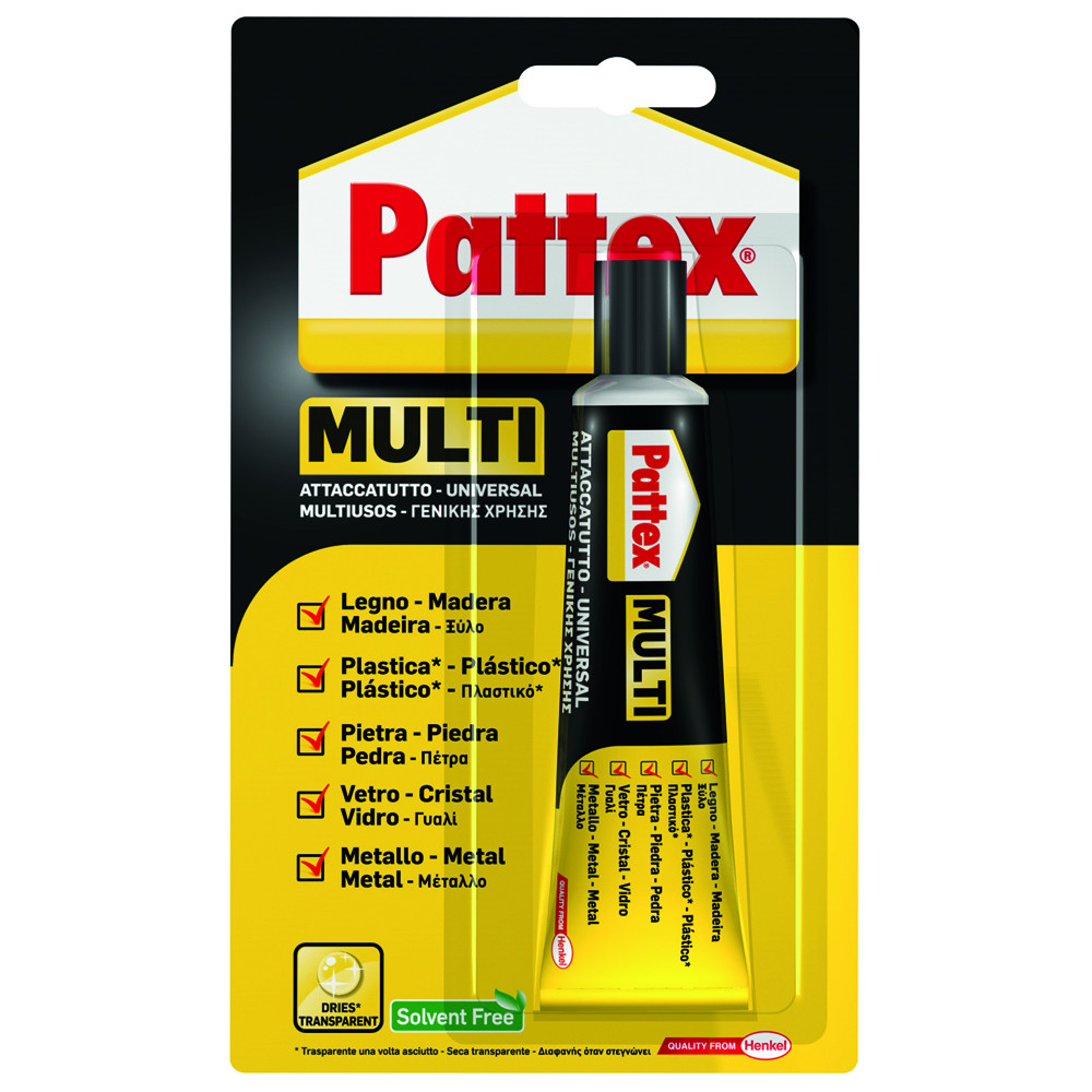 ATTACCATUTTO TRASPARENTE PATTEX MULTI DA 20 ML