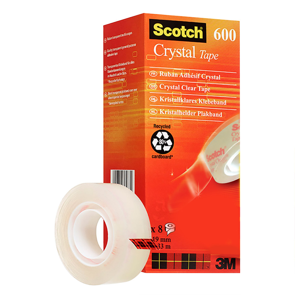 NASTRO 3M CRYSTAL CLEAR MM19X33MT (CF.7+1PZ)