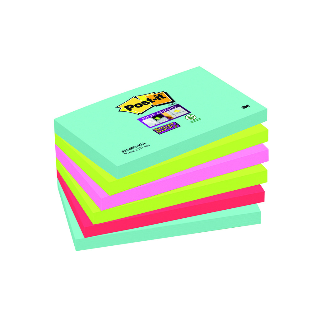 POST-IT S.STICKY 76X127 MM 90 FF COSMIC (CF.6PZ)