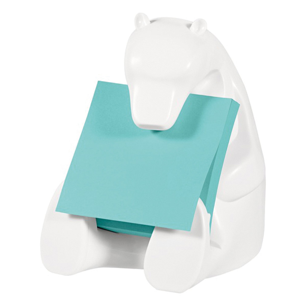 DISPENSER ORSO+RICARICA POST-IT Z-NOTE 76X76 ACQUA