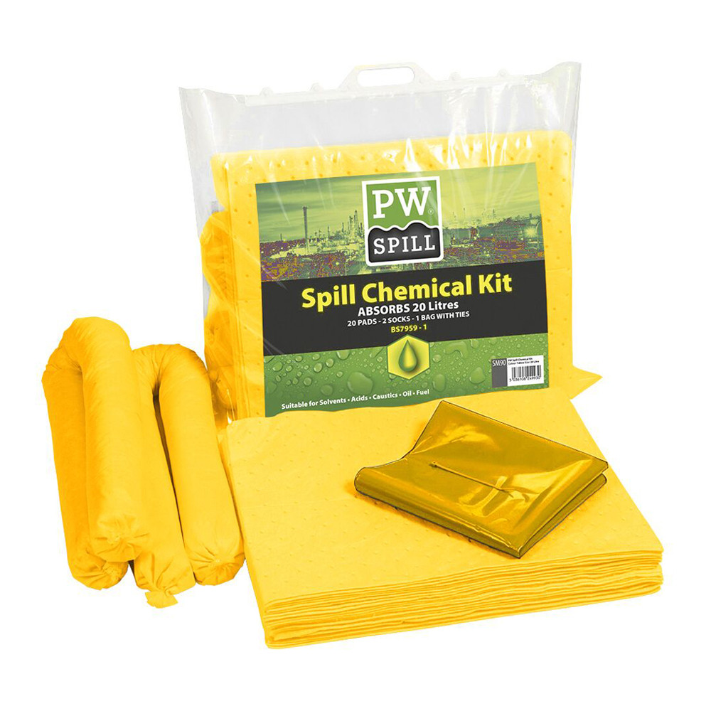 KIT ASSORBENTE PRODOTTI CHIMICI 20LT (CF.6PZ)