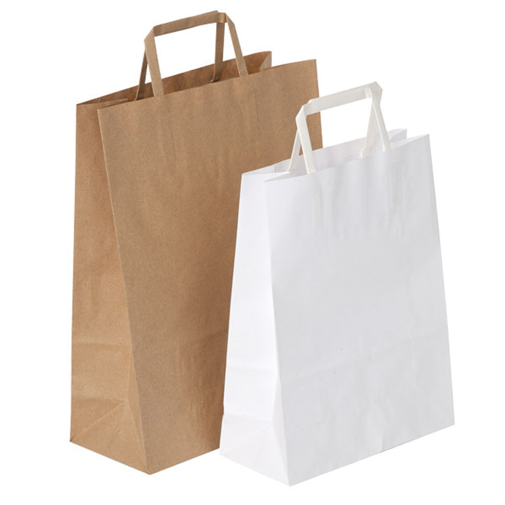 SHOPPER CARTA MAN.PIATTA 80GR 180X80X250MM (CF.100PZ)