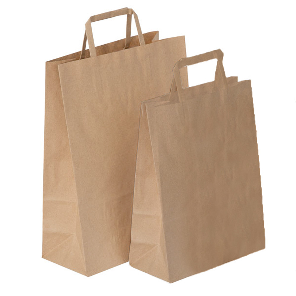 SHOPPER CARTA MAN.PIATTA 80GR 220X100X290MM (CF.100PZ)