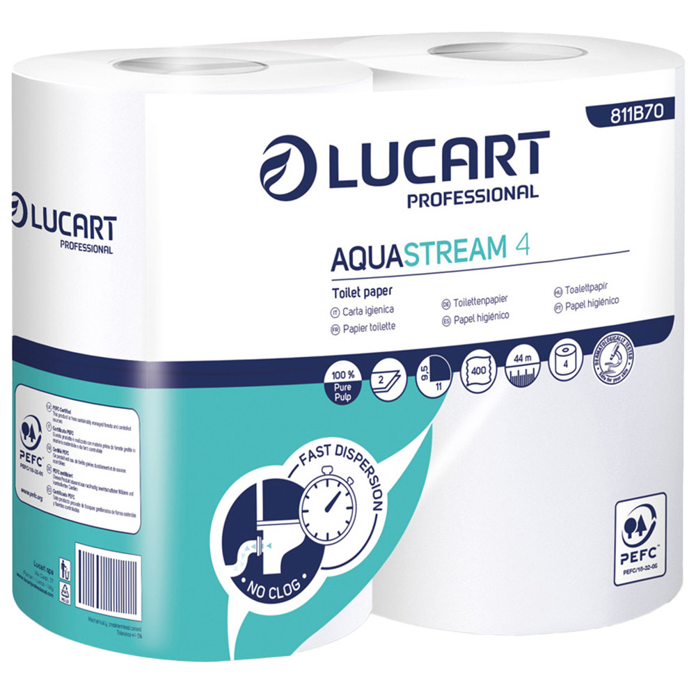 ROTOLI MAXI CARTA IGIENICA AQUASTREAM (CF.4PZ)