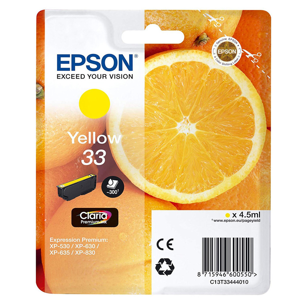 C13T334440   EPSON CARTUCCIA GIALLO  T33 ARANCIA