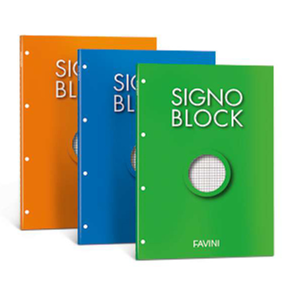 QUADERNO SIGNO BLOCK RINFORZ. QUADRI 10MM A4 50FF