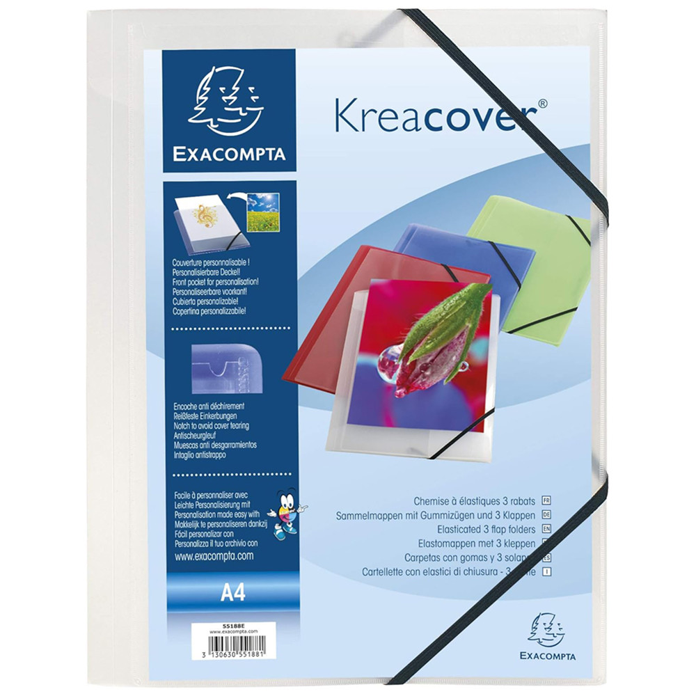 CARTELLE A TRE LEMBI KREACOVER 24X32 IN POLIPROPIL