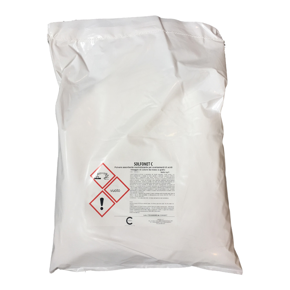 POLVERE ASSORBENTE NEUTRALIZZ.ACIDO SOLFONET 5KG