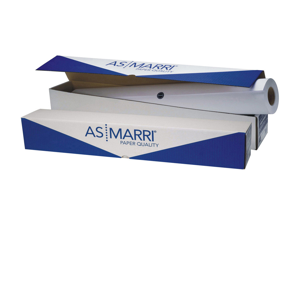 ROTOLO CARTA PLOTTER 61X50 TRASPARENTE AS MARRI 90GR