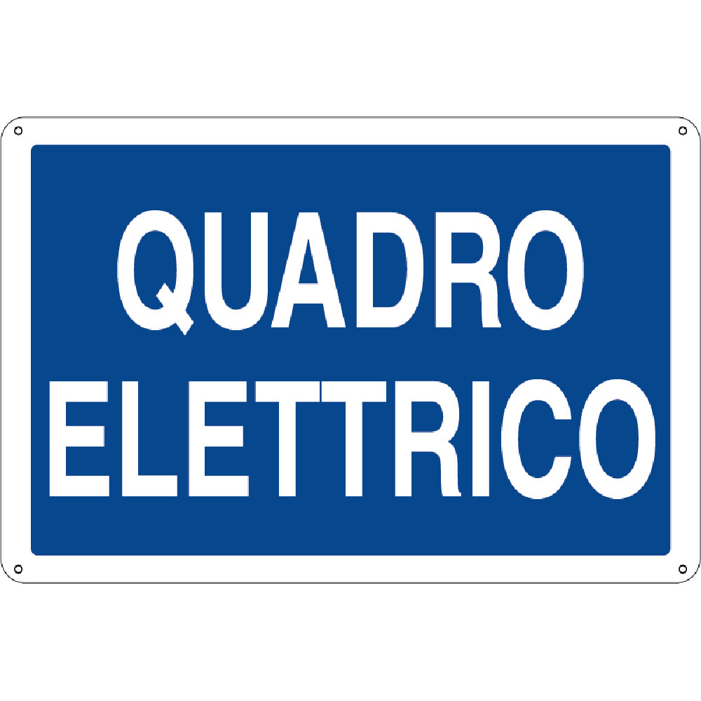 CARTELLO ALLUM. 300X200MM"QUADRO ELETTRICO"