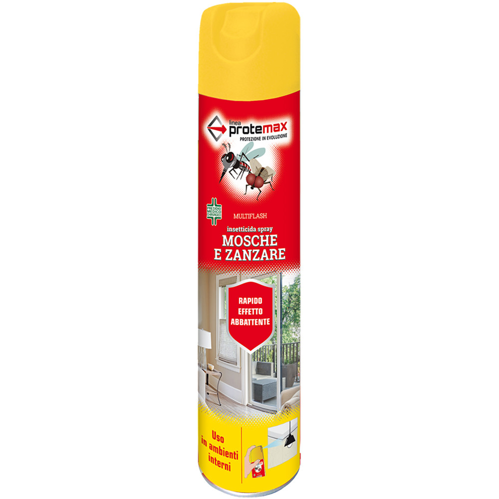 SPRAY INSETTICIDA PER MOSCHE E ZANZARE DA 500ML