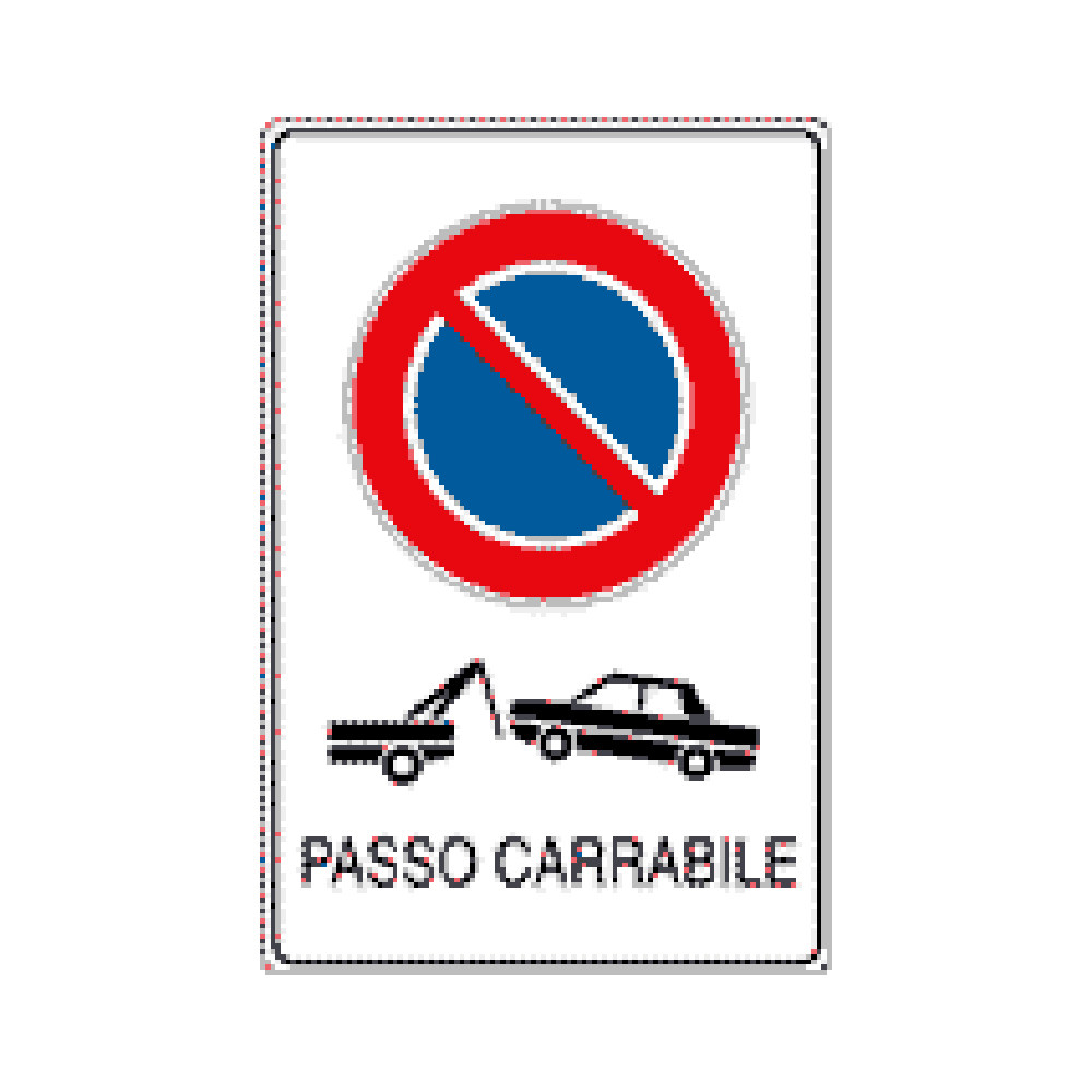 CART.ALLUMUNIO 400X600MM "PASSO CARRABILE"