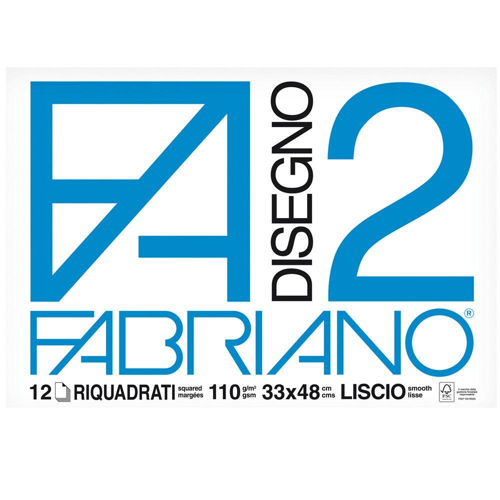 ALBUM FABRIANO2 330X480 MM 12 FF 110 GR SQUAD.LISC