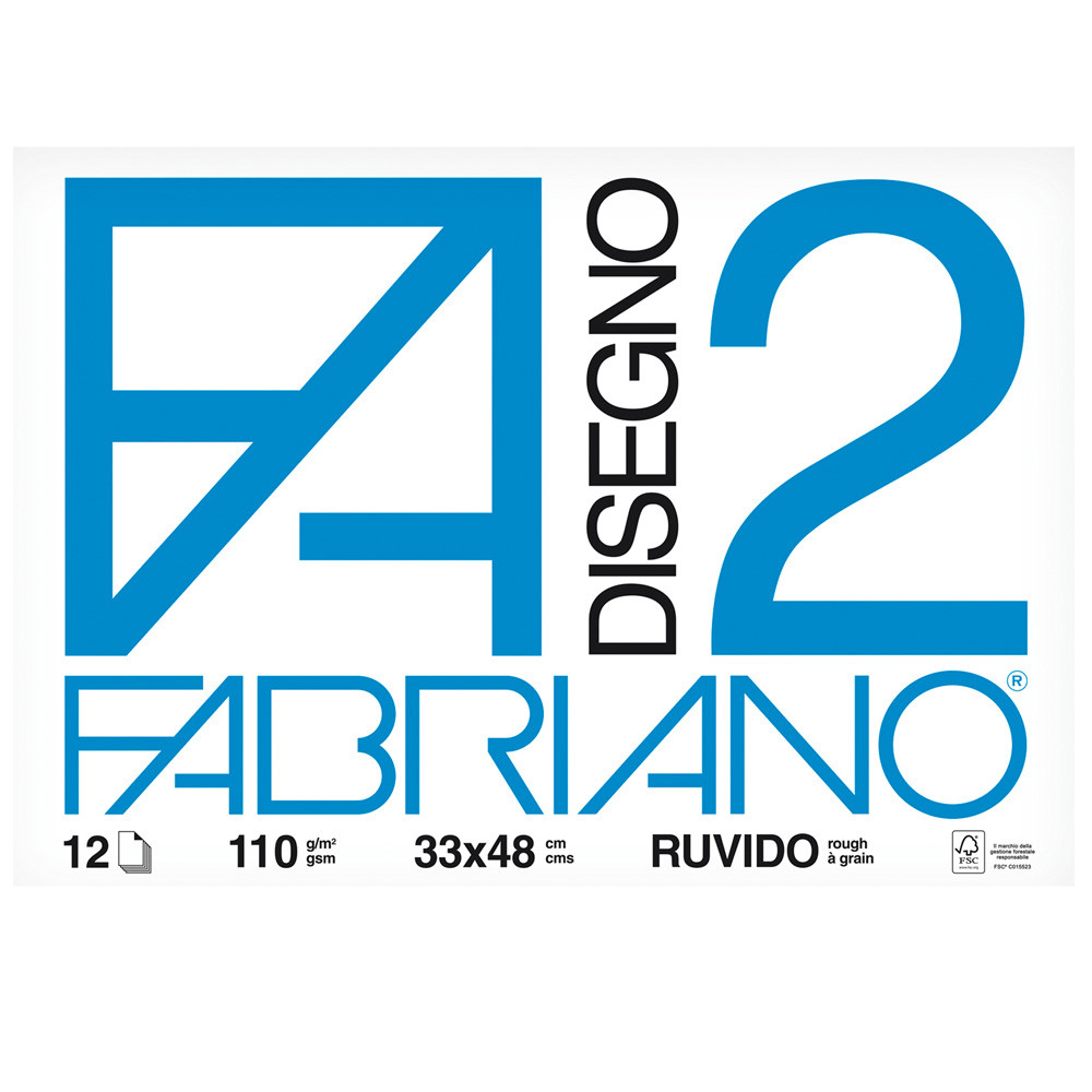 ALBUM FABRIANO2 330X480 MM 12 FF 110 GR RUVIDO
