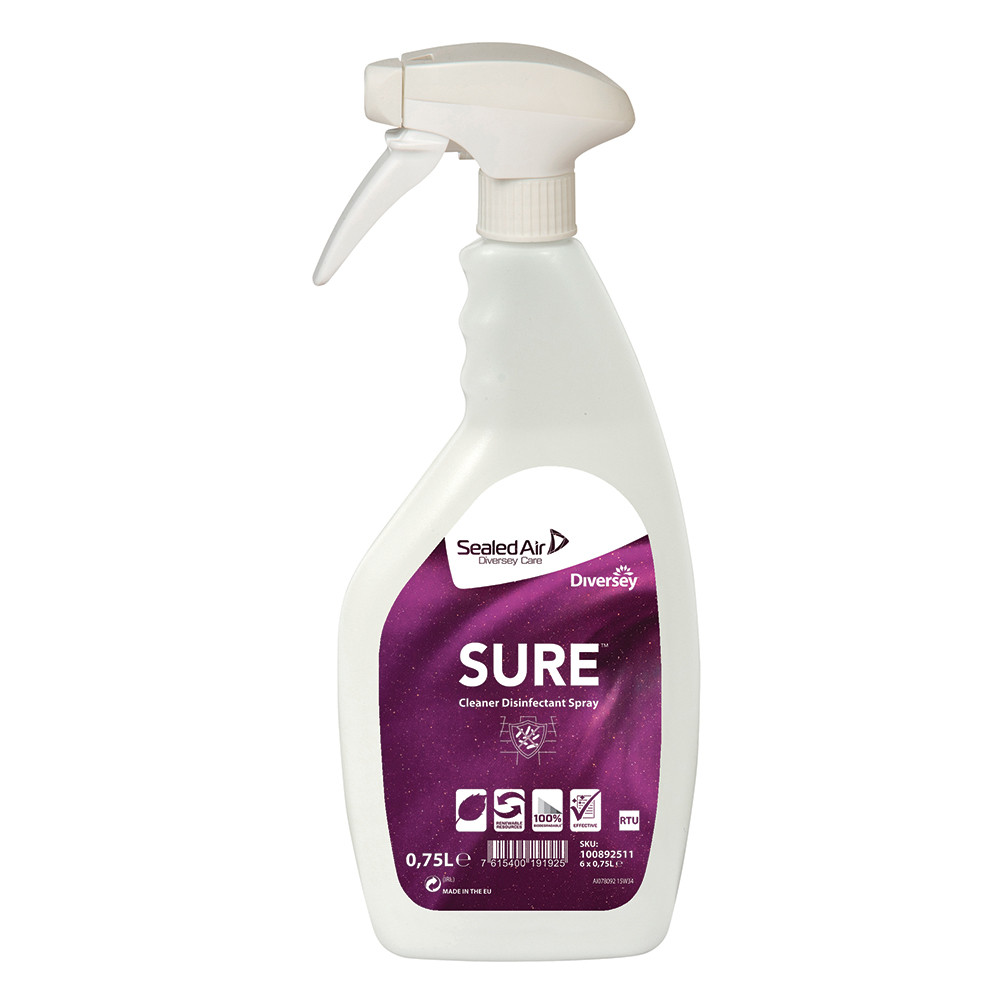 DISINFETT.SURE CLEANER SPRAY ACIDO LATTICO 750ML