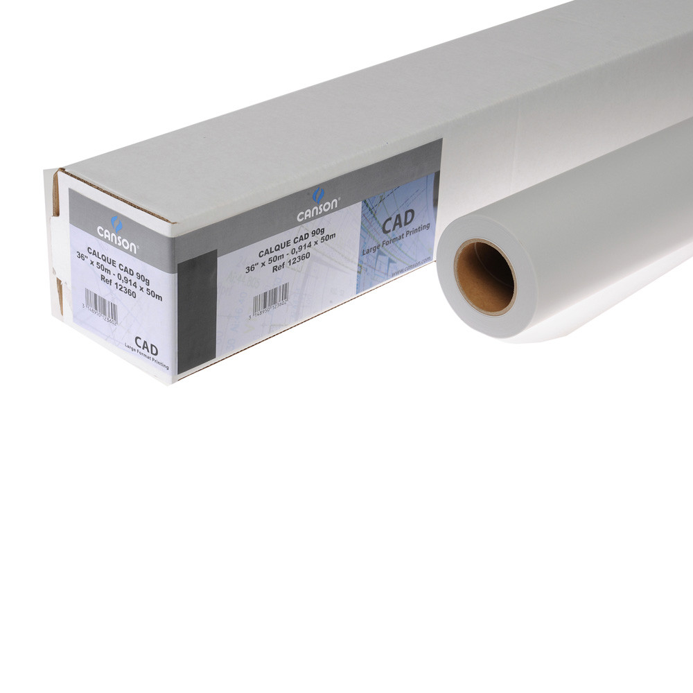 ROTOLO CARTA PLOTTERCANSON INKJET FINITURA LUCIDA 91,4CM X50MT