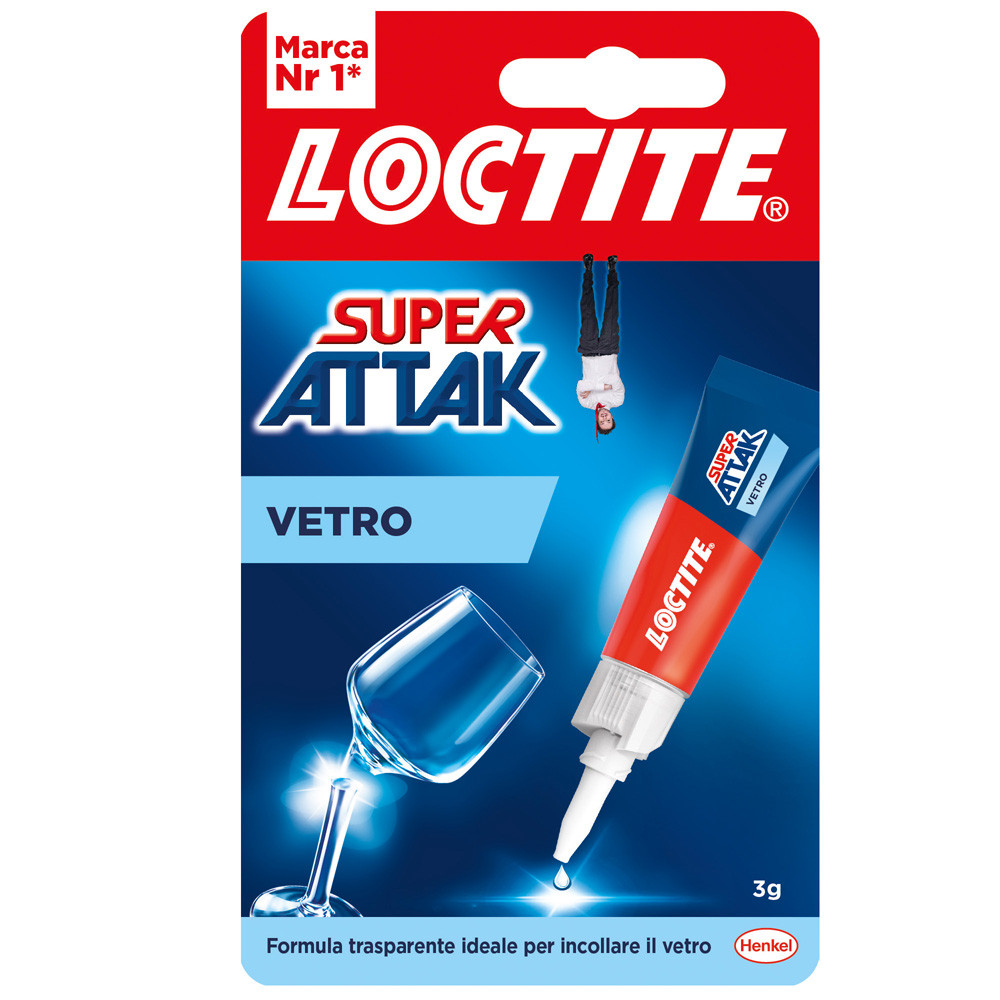 COLLA SUPER ATTAK VETRO TRASPARENTE GR 3 LOCTITE