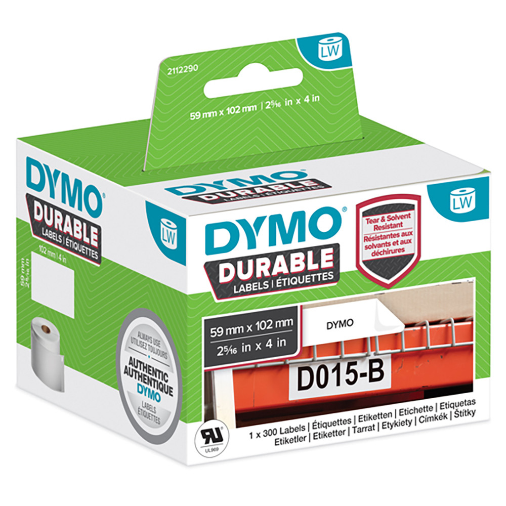 ETICHETTE DYMO DURABLE LABEL WRITER 59X102MM 300RT