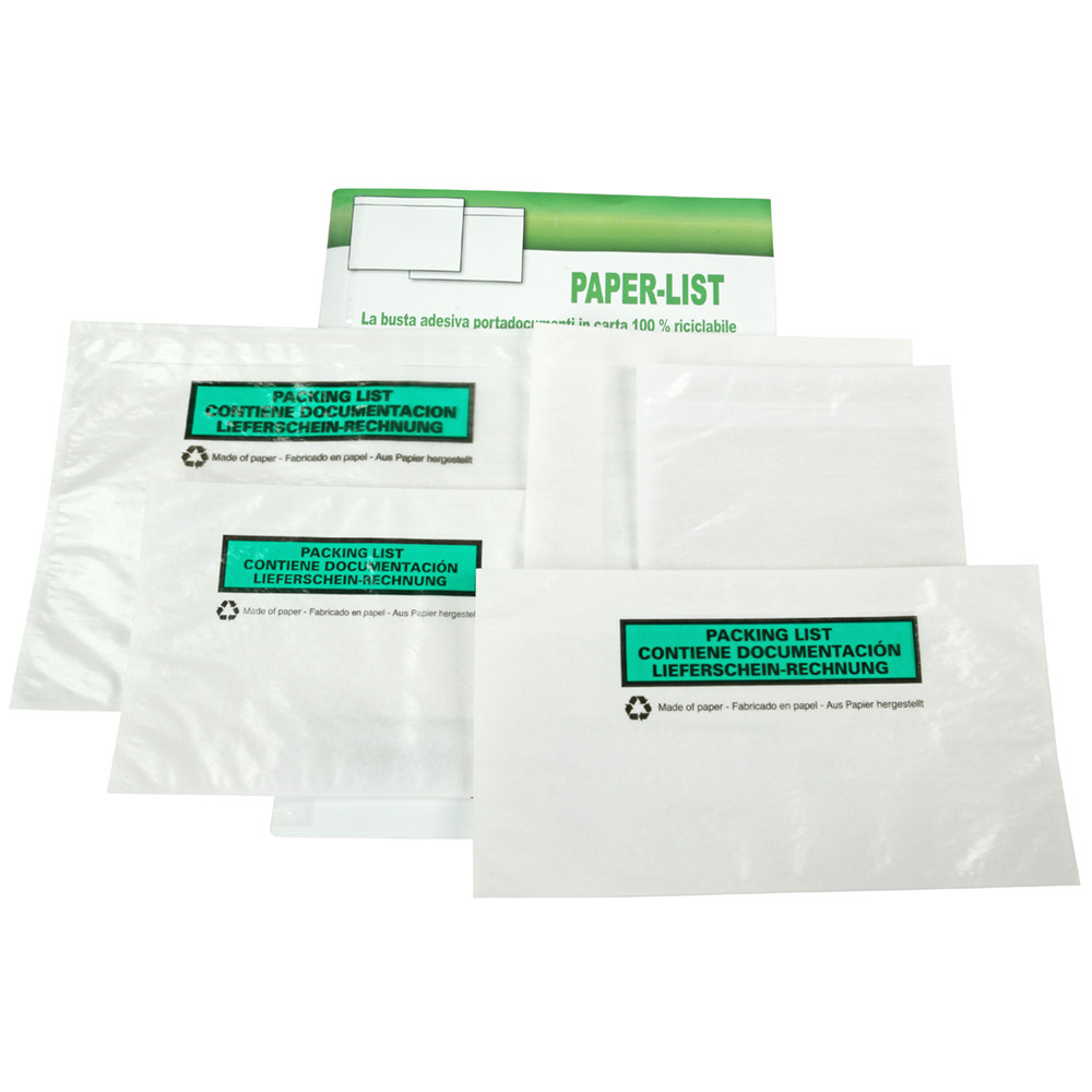 BUSTE SOVRACOLLO CARTA STAMPA 22,8X16,5CM CF.250PZ