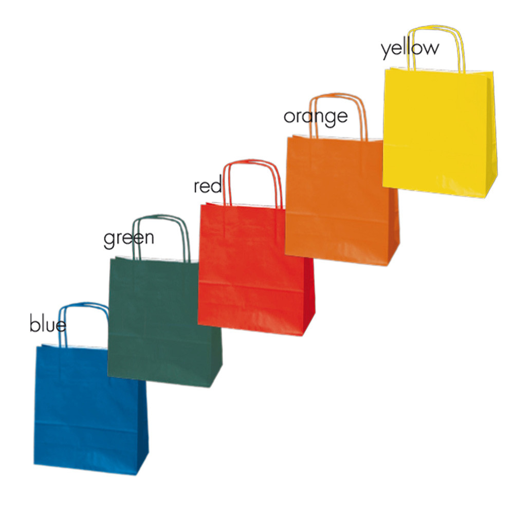 SHOPPER CARTA MANIGLIE CORDINO 18X08X24CM CONF25PZ