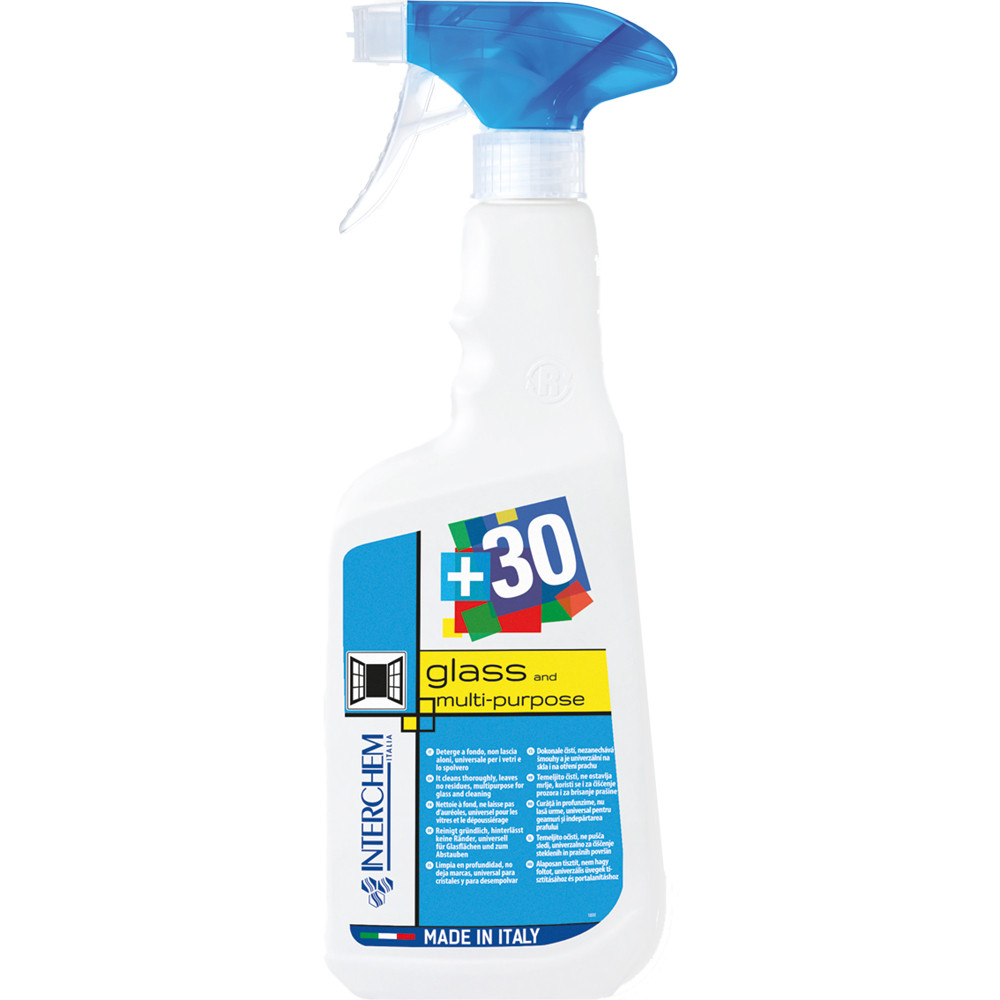 DETERGENTE VETRI +30 GLASS AND MULT. SPRAY 0,75L