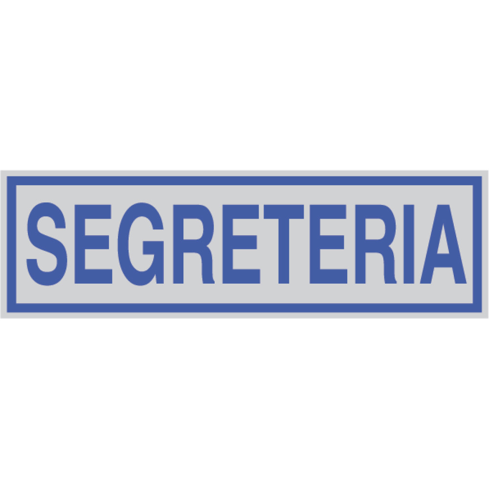 ETICHETTA ARGENTO "SEGRETERIA"