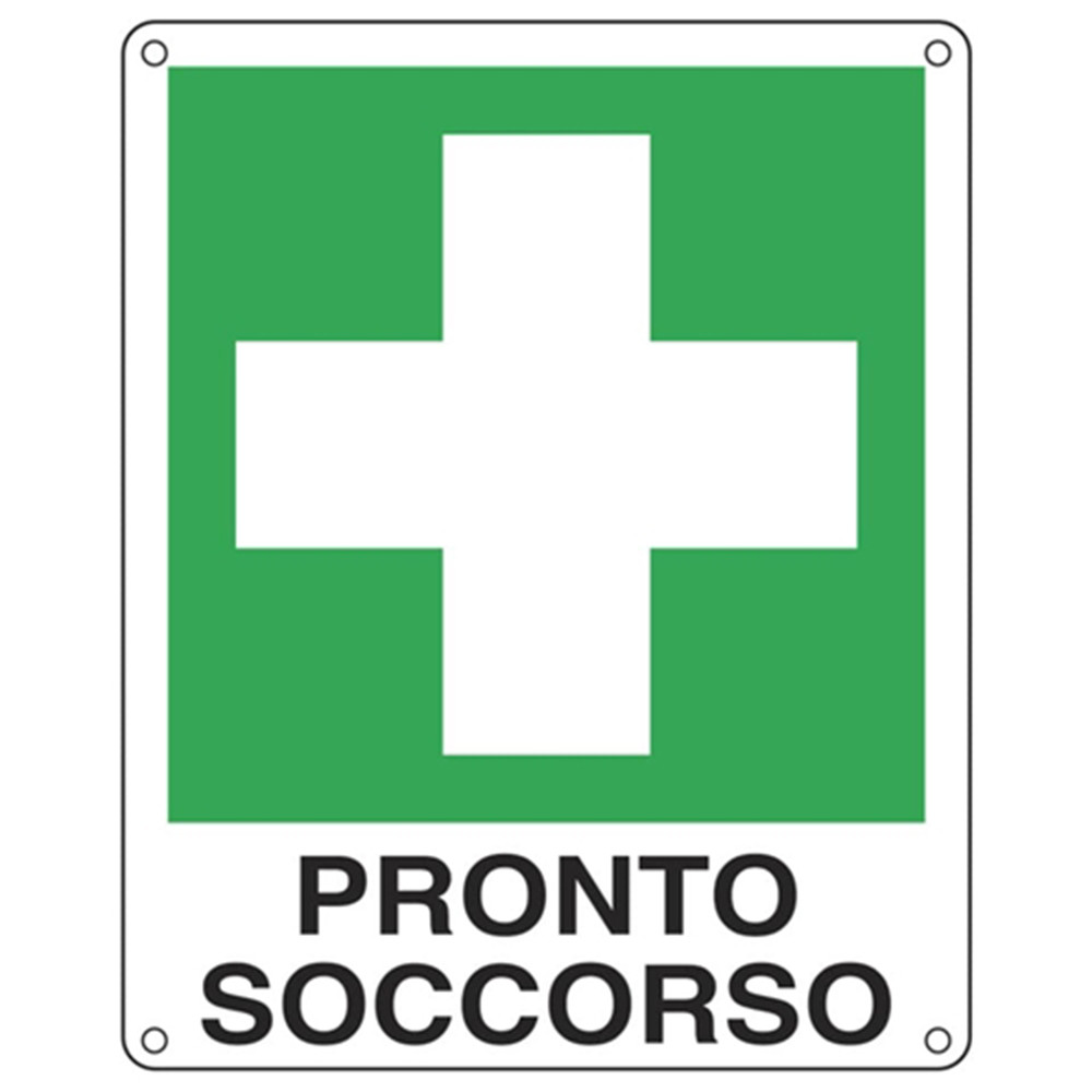 CARTELLO EMERGENZA "PRONTO SOCCORSO" UNI ISO 7010