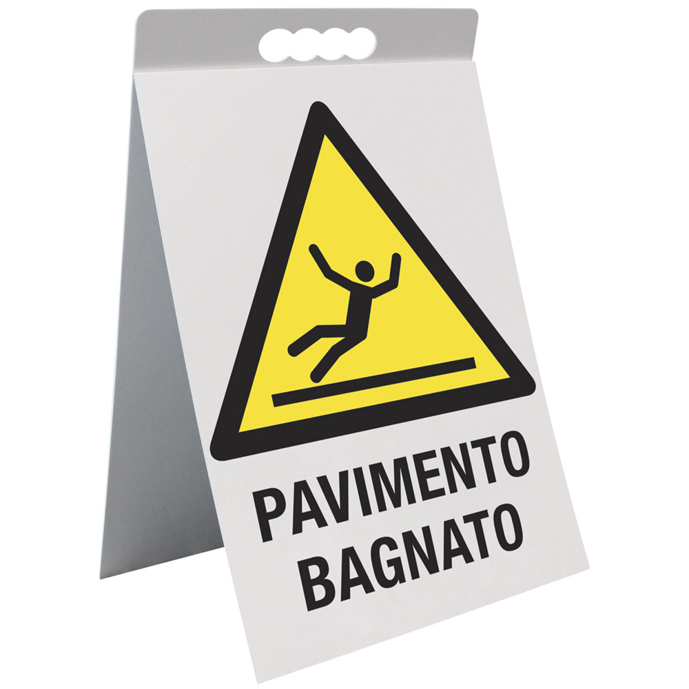 CAVALLETTO PVC PAVIMENTO BAGNATO SIMBOLOGIA