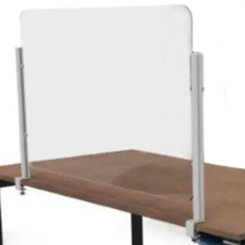 PANNELLO PROTETTIVO DA SCRIVANIA 61X120 C/GANCI