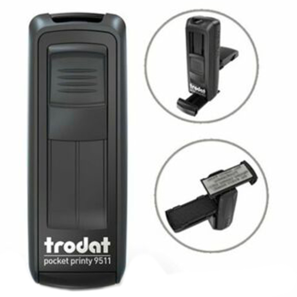 TIMBRO TRODAT MOBILE 9511 PERS.38X14MM TESTO BLU