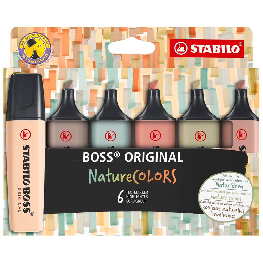 EVIDENZIATORE STABILO BOSS NATURECOLORS (CF 6 PZ)