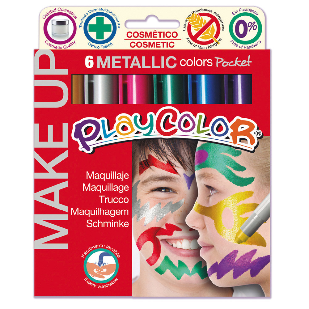 MAKE UP TEMPERA SOLIDA PLAYCOLOR ASTUCCIO CON 6 CO