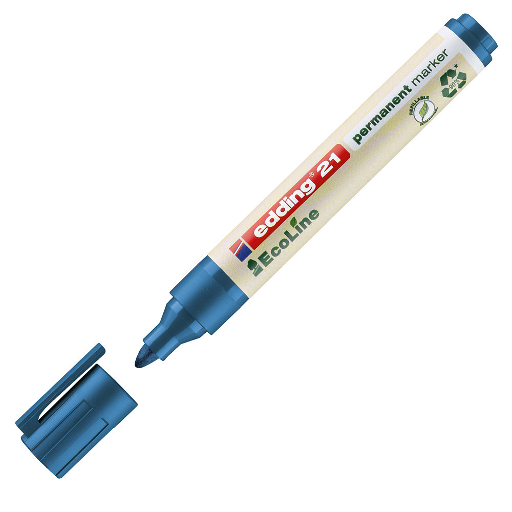 MARCATORE PERMANENTE 21 ECOLINE P.CONICA BLU EDDIN