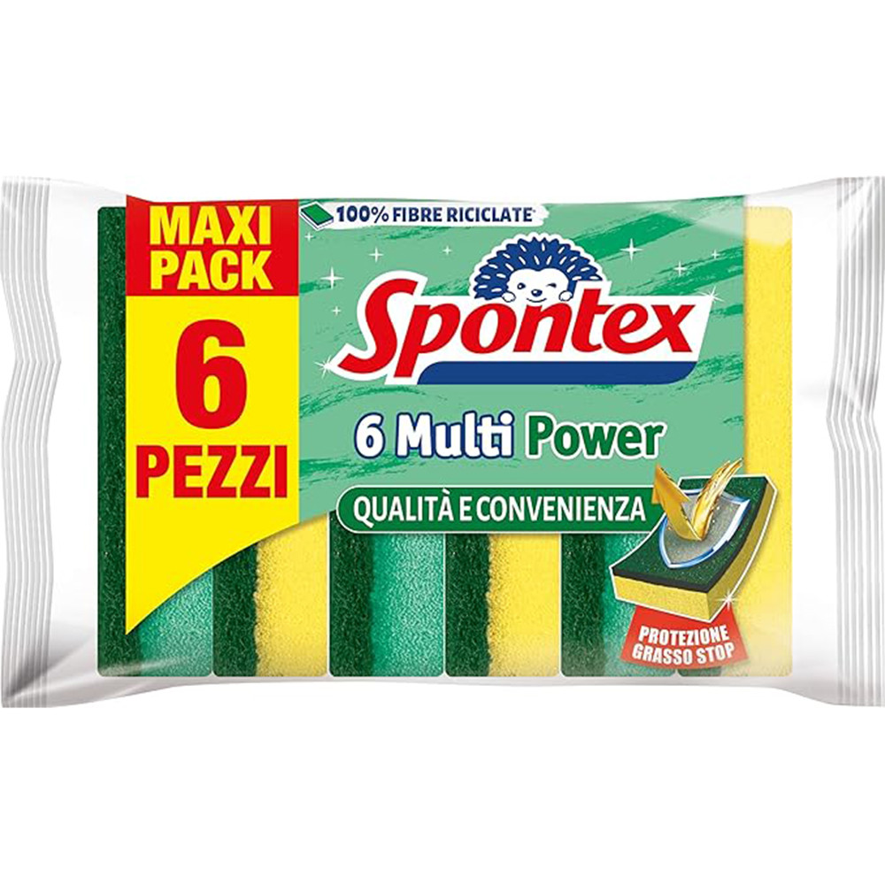 SPUGNETTE SPONTEX FIBRA PLUS (CF.6PZ)