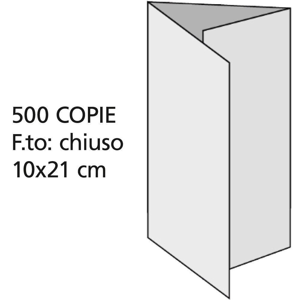 PIEG 3ANTE CARTA PATINATA130G 10X21 STAMPA 4 COLOR