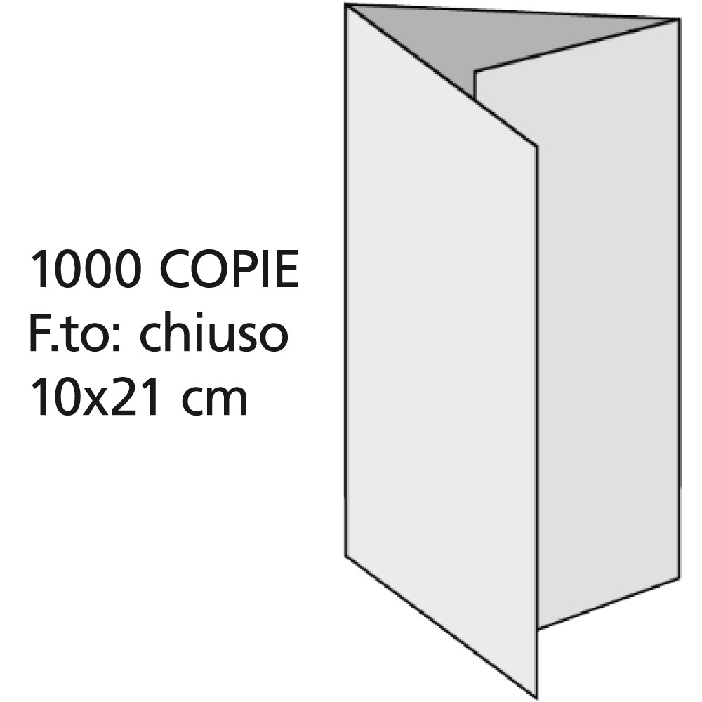 PIEG 3ANTE CARTA PATINATA130G 10X21 STAMPA 4 COLOR