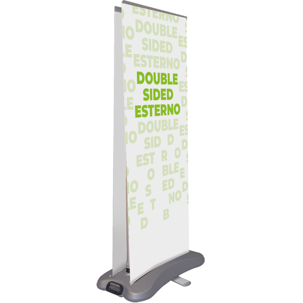 ROLL-UP DOUBLE SIDED EST 80X200CM PVC C/STP 4 COLO