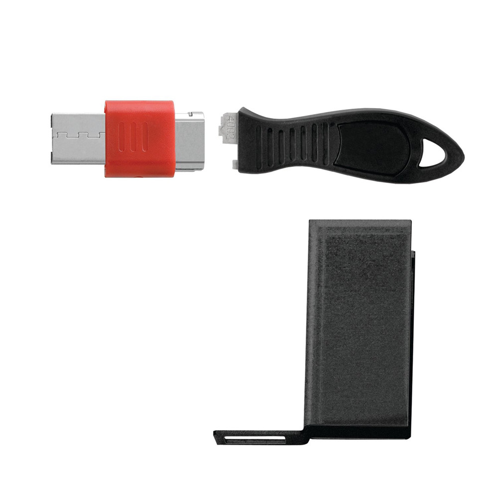 LUCCHETTO PER PORTA USB CON CUSTODIA RETTANGOLARE