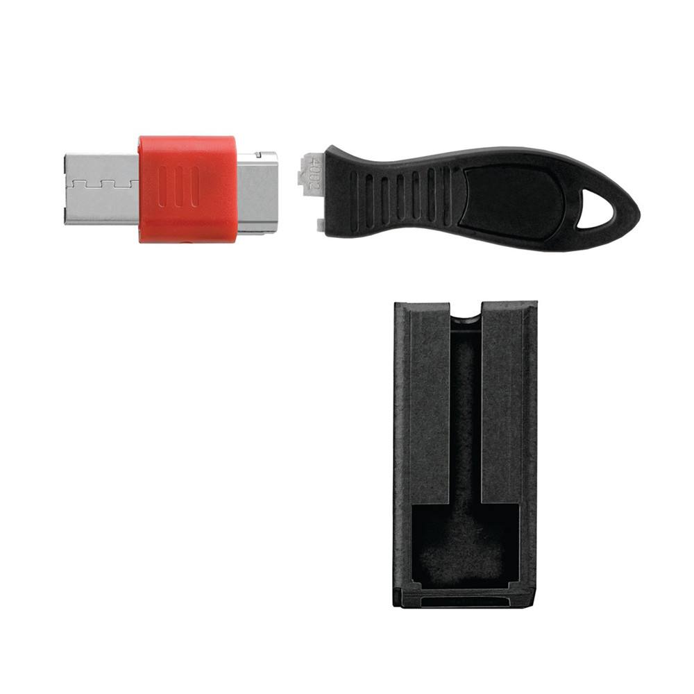 LUCCHETTO PER PORTA USB CON CUSTODIA QUADRATO