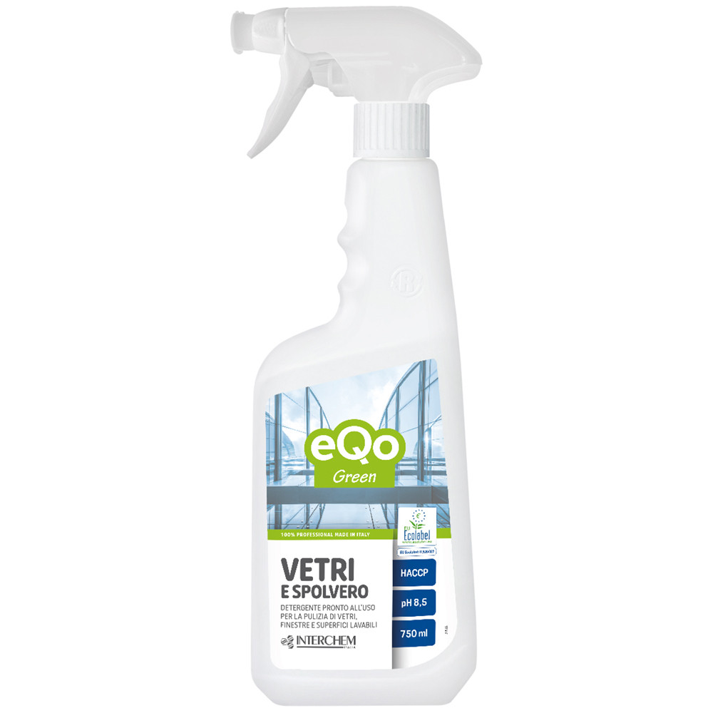 DETERGENTE EQO GREEN VETRI E SPOLV. FLACONE 0,75L