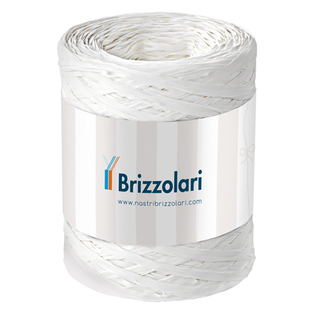 NASTRO RAFIA SINTETICA BIANCO 01 5MMX200MT BRIZZOL