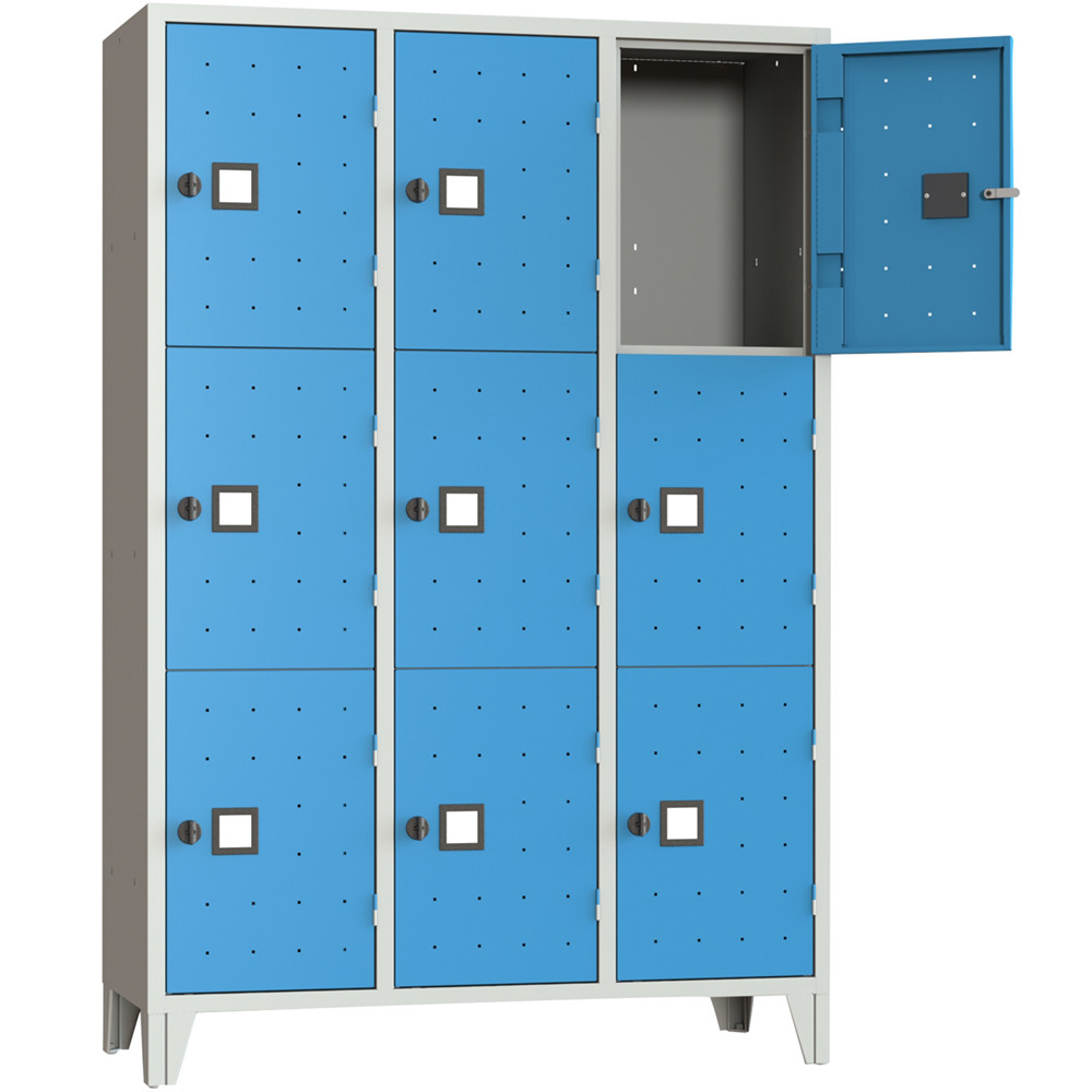 ARMADIO CASELLARIO MONOBLOCCO 9 POSTI 120X50X180