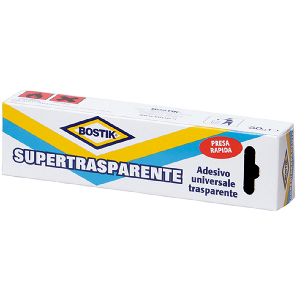 ADESIVO BOSTIK SUPERTRASPARENTE TUBETTO 50GR