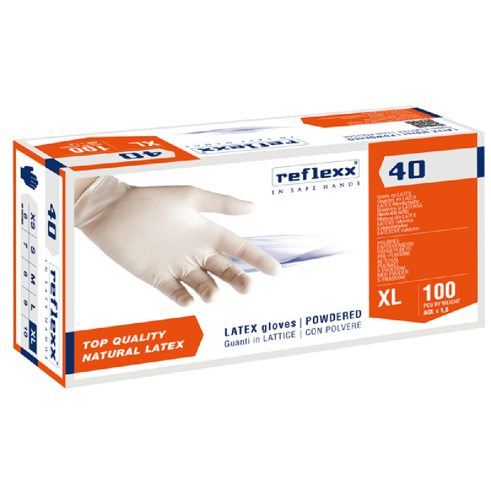 GUANTI LATTICE C/POLVERE TG.XL (CF.100PZ)